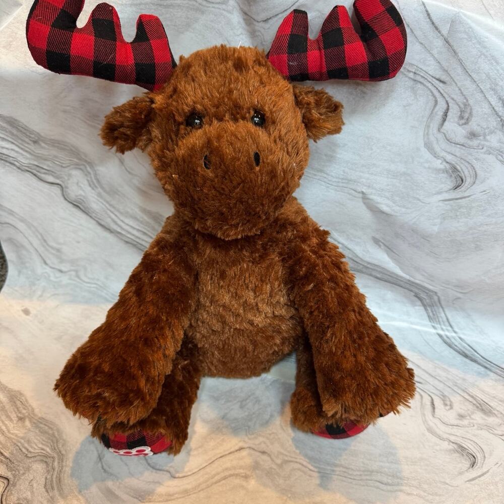 Build A Bear Plaid Moose